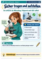 Vorschau - Stundenentwürfe - Mikroskopieren lernen – Aufbau, Bedienung, Präparate & Mikroskop-Führerschein | Natur und Technik Klasse 5 - Seite 1