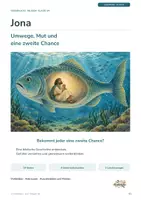 Vorschau - Unterrichtsreihen - Jona und der große Fisch | Religion Klasse 3/4 | Arbeitsblätter & Tafelbilder - Seite 1