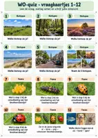 Voorbeeld - WO-quiz + vraagkaartjes | biotopen, flora/fauna, paddenstoel, ... - Voorblad