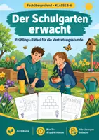 Vorschau - Arbeitsblätter - Frühling Rätsel Klasse 5-6: Vertretung - Deckblatt