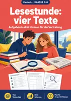 Vorschau - Arbeitsblätter - Lesestunde Klasse 7-8: Vier Texte - Deckblatt
