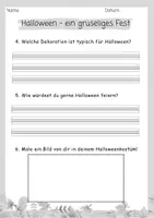 Vorschau - Arbeitsblätter - Lesetext/ Lesetandem "Halloween" mit Fragen (Klasse 2,3,4) - Seite 3