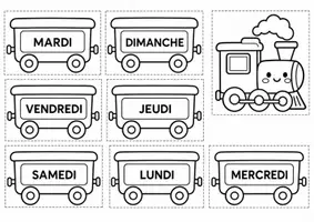 Aperçu - Affichage - Les petits trains du temps – Jours, mois et saisons - Page 3