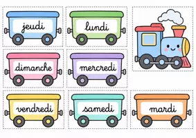 Aperçu - Affichage - Les petits trains du temps – Jours, mois et saisons - Page 2