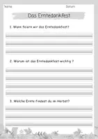 Vorschau - Arbeitsblätter - Lesetext/ Lesetandem "Erntedankfest" mit Fragen (Klasse 2,3,4) - Seite 2