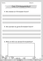 Vorschau - Arbeitsblätter - Lesetext/ Lesetandem "Erntedankfest" mit Fragen (Klasse 2,3,4) - Seite 3