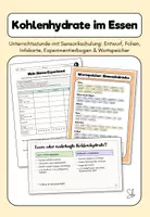 Vorschau - Stundenentwürfe - AES Unterricht: Kohlenhydrate "Was hält uns satt?" - Deckblatt