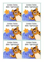 Vorschau - Mal- und Bastelvorlagen - Feriengrüße Tiger / Tigerklasse - Sommerferien - Seite 1