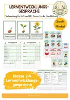 Vorschau - Anderer Materialtyp - Lernentwicklungsgespräche, Growth Mindset, Feedback, Selbsteinschätzung - Deckblatt