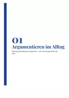 Vorschau - Unterrichtsreihen - Argumentieren und lineare Erörterung | Arbeitsheft + 2 Klassenarbeiten | Argumente aufbauen, Gliederung, Musteraufsatz | Deutsch Klasse 8/9 | mit Lösungen - Seite 2