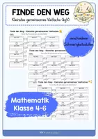 Vorschau - Spiele - Finde den Weg - Labyrinth - Kleinstes gemeinsames Vielfache kgV - Deckblatt