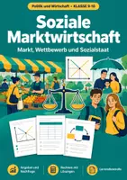 Vorschau - Arbeitsblätter - Soziale Marktwirtschaft Klasse 9-10 - Deckblatt