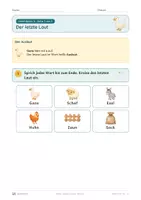 Vorschau - Unterrichtsreihen - Anlaut, Inlaut, Auslaut – Klasse 1 – Übungsheft mit großer Schrift - Seite 3