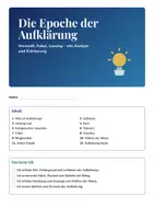 Vorschau - Unterrichtsreihen - Die Epoche der Aufklärung | Arbeitsheft + 2 Klausuren | Vernunft, Fabel, Lessing, Nathan der Weise | Deutsch Oberstufe | mit Lösungen - Seite 1
