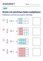 Vorschau - Arbeitsblätter - Multiplikation Geometrie Prozent und Diagramme Klasse 6 Gymnasium | Materialpaket | 20 PDFs mit 200 Arbeitsblättern - Seite 2