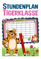 Vorschau - Spiele - Stundenplan Tigerklasse - Deckblatt