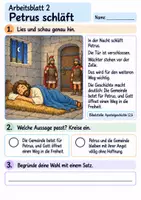 Vorschau - Arbeitsblätter - Petrus wird befreit | Religion Klasse 2 Arbeitsblätter | Evangelische Religionslehre | 10 Arbeitsblätter als PDF - Seite 2
