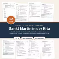 Vorschau - Lehrpläne/Lehrermaterial - St. Martin Kindergarten – Theaterstück für die Kita - Deckblatt