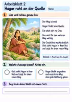 Vorschau - Arbeitsblätter - Hagar – Gott sieht sie | Religion Klasse 2 Arbeitsblätter | Evangelische Religionslehre | 10 Arbeitsblätter als PDF - Seite 2