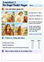 Vorschau - Arbeitsblätter - Hagar – Gott sieht sie | Religion Klasse 2 Arbeitsblätter | Evangelische Religionslehre | 10 Arbeitsblätter als PDF - Seite 3