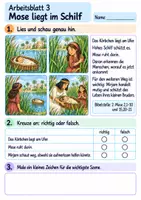 Vorschau - Arbeitsblätter - Mirjam ist mutig | Religion Klasse 2 Arbeitsblätter | Evangelische Religionslehre | 10 Arbeitsblätter als PDF - Seite 3