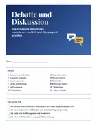 Vorschau - Unterrichtsreihen - Debatte und Diskussion | Arbeitsheft + 2 Klassenarbeiten | Argumentationskette, Eröffnungsrede, Moderation | Deutsch Klasse 8/9 | mit Lösungen - Seite 3
