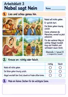 Vorschau - Arbeitsblätter - Abigail bringt Frieden | Religion Klasse 2 Arbeitsblätter | Evangelische Religionslehre | 10 Arbeitsblätter als PDF - Seite 3