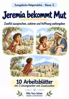 Vorschau - Arbeitsblätter - Jeremia bekommt Mut | Religion Klasse 2 Arbeitsblätter | Evangelische Religionslehre | 10 Arbeitsblätter als PDF - Deckblatt