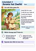 Vorschau - Arbeitsblätter - Jeremia bekommt Mut | Religion Klasse 2 Arbeitsblätter | Evangelische Religionslehre | 10 Arbeitsblätter als PDF - Seite 2