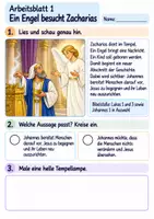 Vorschau - Arbeitsblätter - Johannes bereitet den Weg | Religion Klasse 2 Arbeitsblätter | Evangelische Religionslehre | 10 Arbeitsblätter als PDF - Seite 1