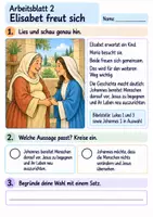 Vorschau - Arbeitsblätter - Johannes bereitet den Weg | Religion Klasse 2 Arbeitsblätter | Evangelische Religionslehre | 10 Arbeitsblätter als PDF - Seite 2