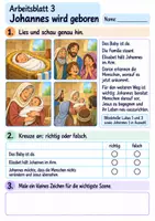 Vorschau - Arbeitsblätter - Johannes bereitet den Weg | Religion Klasse 2 Arbeitsblätter | Evangelische Religionslehre | 10 Arbeitsblätter als PDF - Seite 3