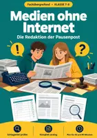 Vorschau - Arbeitsblätter - Medienkompetenz Klasse 7-8 ohne Internet - Deckblatt