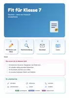 Vorschau - Unterrichtsreihen - Deutsch Klasse 7 komplett | Grammatik, Schreiben, Balladen & Werbung | Arbeitshefte + Klassenarbeiten für das ganze Schuljahr | mit Lösungen - Seite 2