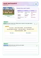 Vorschau - Arbeitsblätter - Modal verbs can and must | Arbeitsblätter + Kurztest | can, must, mustn't, needn't | Englisch Klasse 5/6 | mit Lösungen - Seite 3