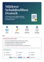 Vorschau - Arbeitsblätter - Mittlerer Schulabschluss Deutsch | Prüfungspaket + 2 Übungsprüfungen | Aufgabenformate, Tabellen auswerten, Erwartungshorizont | Deutsch Klasse 10 | mit Lösungen - Seite 1