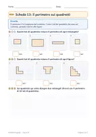 anteprima - Esercizi - Geometria classe terza gratis: le parole e il perimetro - Pagina 1