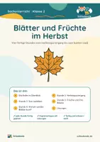 Vorschau - Stundenentwürfe - Blätter und Früchte im Herbst komplett: Übungspack und Unterrichtsreihe - Seite 1