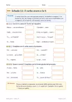 anteprima - Esercizi - Verbi classe terza gratis: mappa del verbo e una scheda - Pagina 1