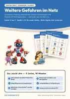 Vorschau - Stundenentwürfe - Weitere Gefahren im Netz — Digitale Welt Klasse 5/6: Doppelstunde mit Begriffskarten, 4 Arbeitsblättern und Lösungen - Deckblatt