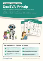 Vorschau - Stundenentwürfe - Das EVA-Prinzip — Digitale Welt Klasse 5/6: Doppelstunde mit Begriffskarten, 4 Arbeitsblättern und Lösungen - Deckblatt