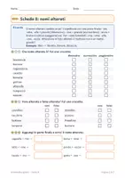 anteprima - Esercizi - Grammatica classe terza gratis: mappa e una scheda - Pagina 1