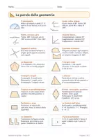 anteprima - Esercizi - Geometria classe quarta gratis: le parole e l'area - Pagina di copertina