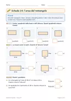 anteprima - Esercizi - Geometria classe quarta gratis: le parole e l'area - Pagina 1