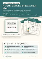 Vorschau - Stundenentwürfe - Monothematik: Ein Gedanke trägt alles — Musik Oberstufe Q1: Doppelstunde mit Notenbeispielen, Begriffskarten, 4 Arbeitsblättern und Lösungen - Deckblatt