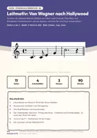 Vorschau - Stundenentwürfe - Leitmotiv: Von Wagner nach Hollywood — Musik Oberstufe Q2: Doppelstunde mit Notenbeispielen, Begriffskarten, 4 Arbeitsblättern und Lösungen - Seite 1