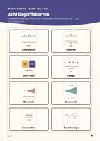 Vorschau - Stundenentwürfe - Klang und Bild: Instrumente, Tonarten, Tempo — Musik Oberstufe Q2: Doppelstunde mit Notenbeispielen, Begriffskarten, 4 Arbeitsblättern und Lösungen - Seite 3