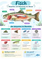 Vorschau - Poster - Fisch Körperbau Poster Klasse 5-6 - Deckblatt