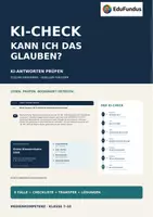 Vorschau - Arbeitsblätter - KI-Check: Kann ich das glauben? | Klasse 7–10 - Deckblatt
