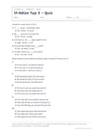 Vorschau - Quiz - If-Sätze Typ 3 – Quiz mit Lösungsschlüssel - Seite 1